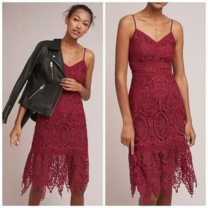 NWT, Anthropologie, J.O.A. Macie Lace Midi Dress